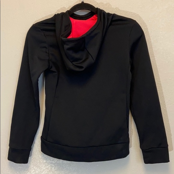 Nike Dri Fit Black Kangaroo Pockets Girls Hoodie - Picture 4 of 9